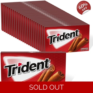 Trident Cinnamon Sugar-Free Gum - 14 Piece Stick Pack